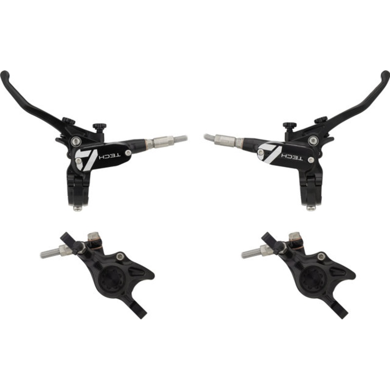 Hope Tech 4 X2 Front Rear Disc Brake Set w/ Steel Braided Hose