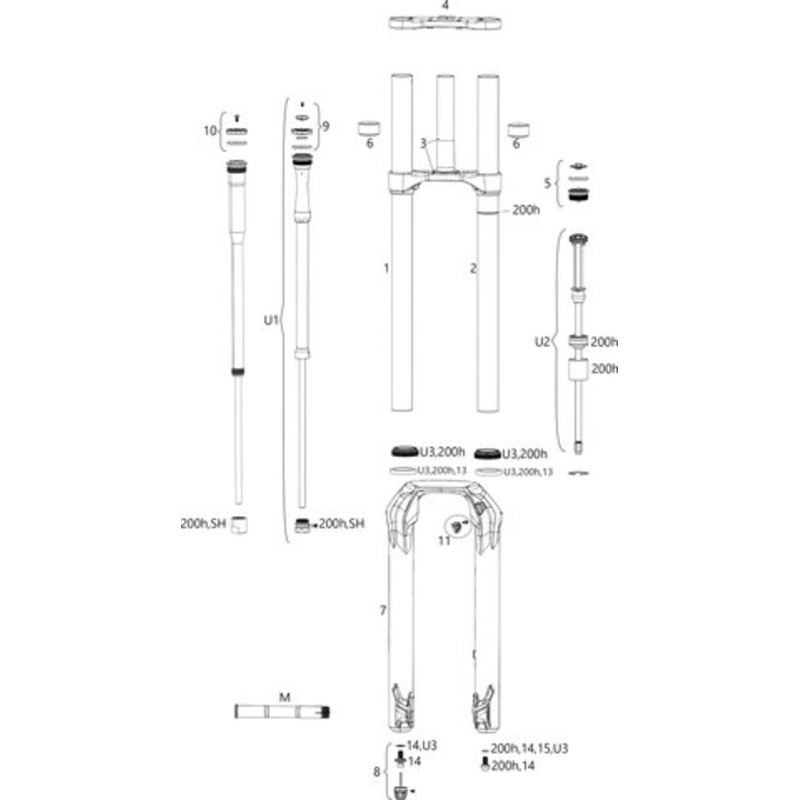 RockShox BoXXer Select/Ultimate Spare Parts (C2 / 2020-2021)