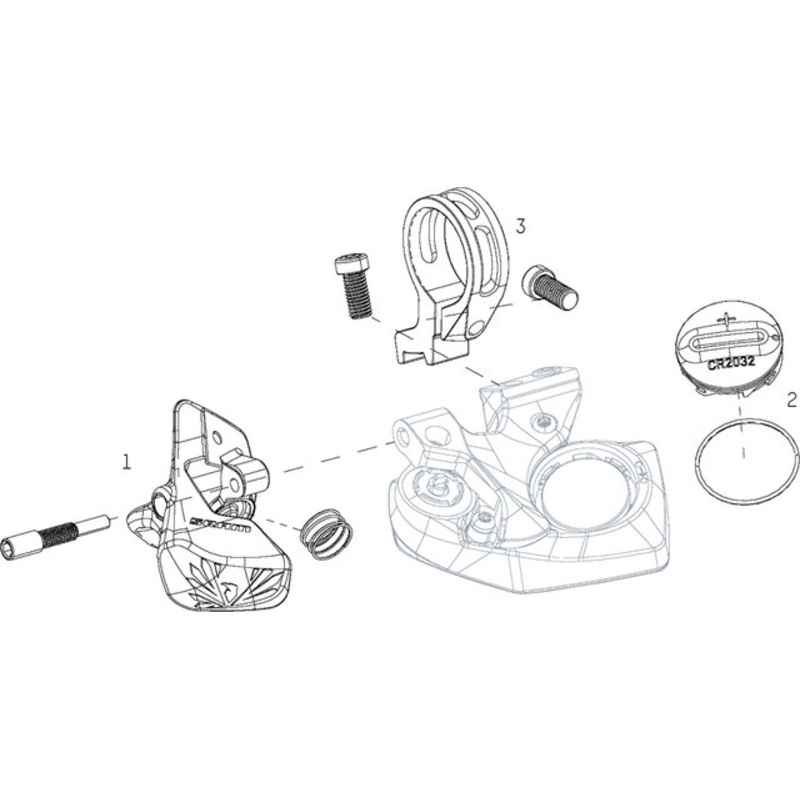 SRAM Spare Parts XX1 / X01 Eagle AXS Controller Shift Lever