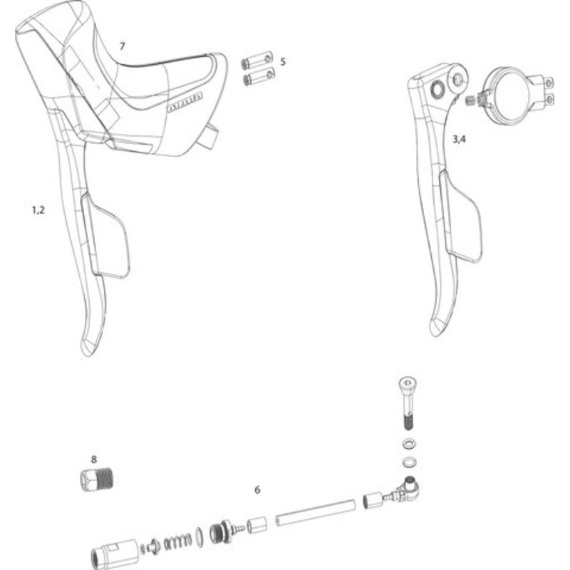 SRAM Red eTap HRD Shift/Brake Lever Spare Parts