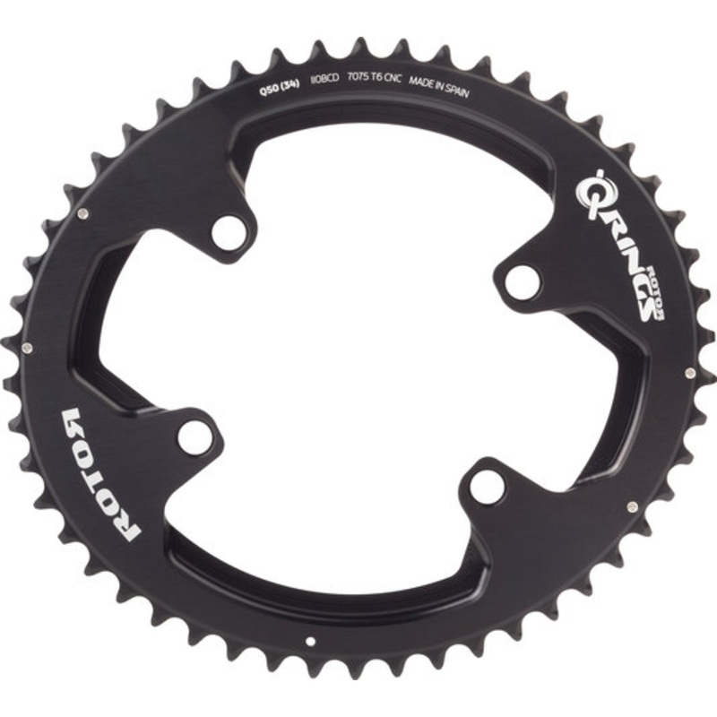 Rotor Chainring ALDHU 3D  / VEGAST, 4-arm, Q-Rings, 110 mm bolt circle
