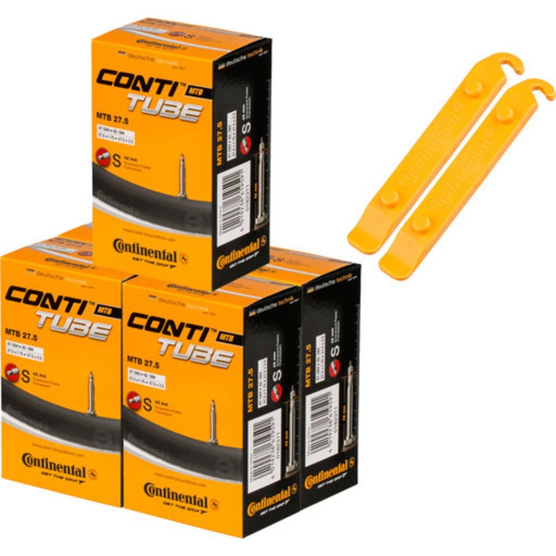 Continental MTB 27.5 Inner Tube Set – 5 Inner Tubes   2 Free Tyre Levers