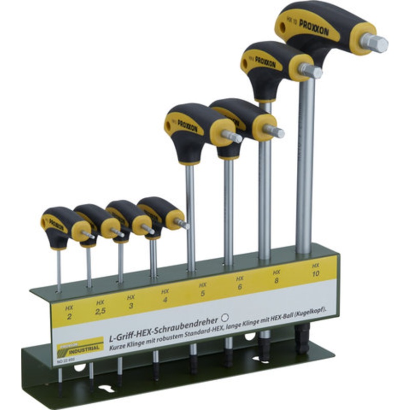 Proxxon L-handle HX Screwdriver Set with Holder