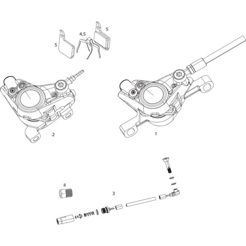 SRAM Red eTap HRD Brake Caliper Spare Parts