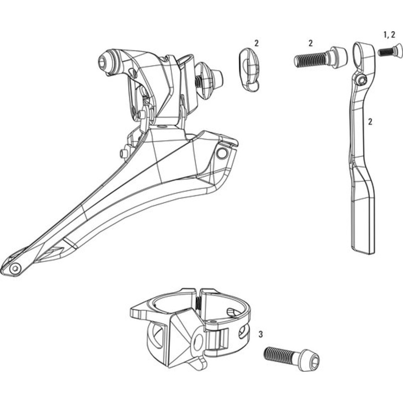 SRAM Red 22, Red 2013 / Force 22 / Rival 22 Front Derailleur Spare Parts