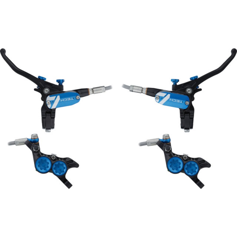 Hope Tech 4 V4 Front Rear Disc Brake Set w/ Steel Braided Hose