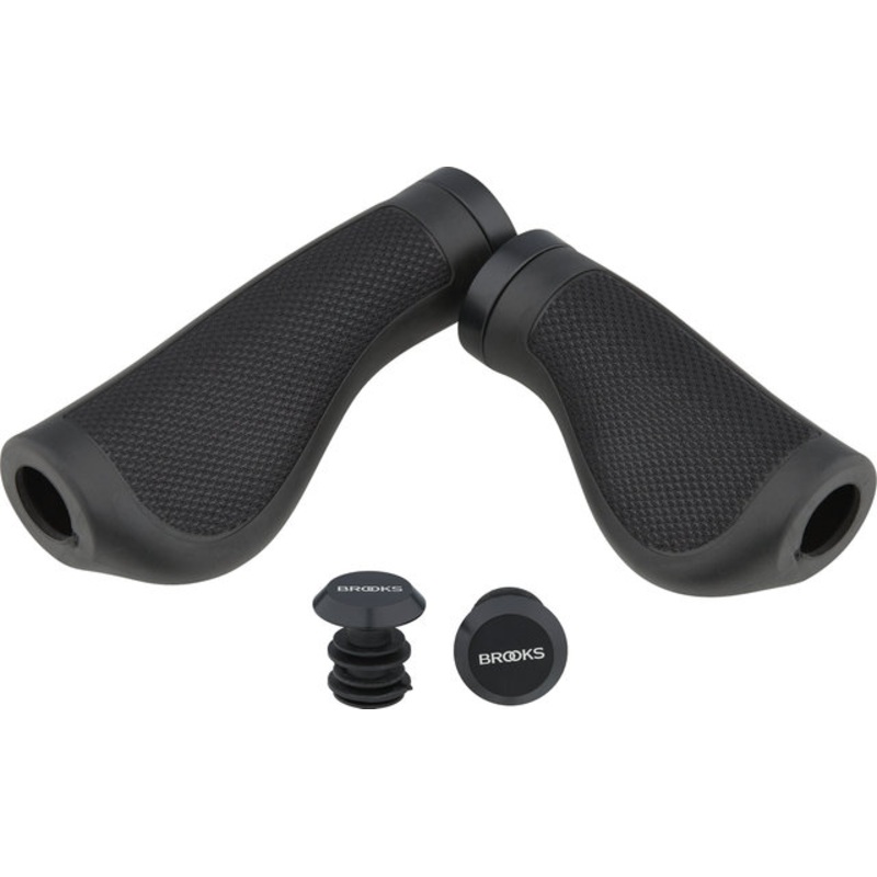 Brooks Cambium Ergonomic Rubber Handlebar Grips for Twist Shifters Unilateral