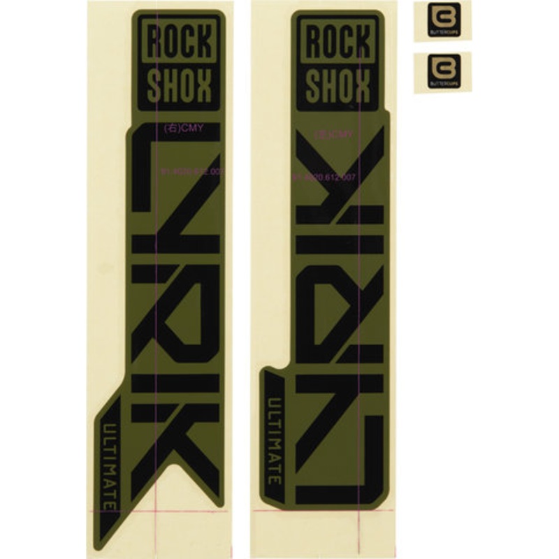 RockShox Decal Kit for Lyrik Ultimate as of 2023 Model