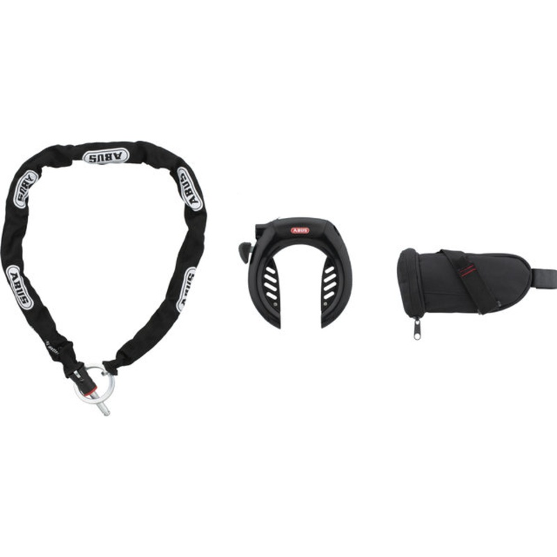 ABUS Pro Shield Plus 5950 Frame Lock w/ Plug-in Chain & Saddle Bag