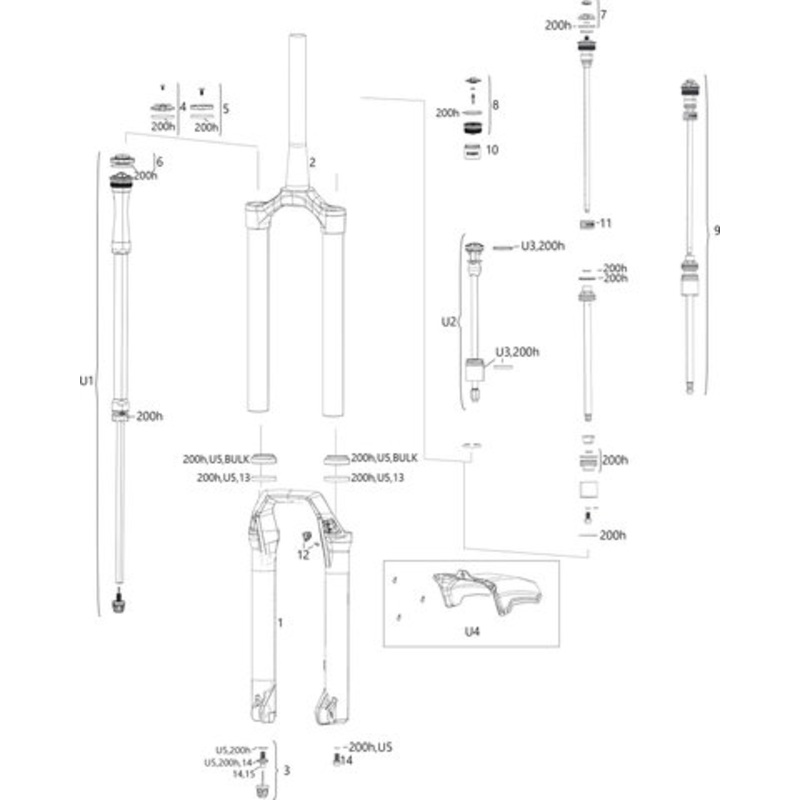 RockShox ZEB Spare Parts (A1 / 2020-2021)