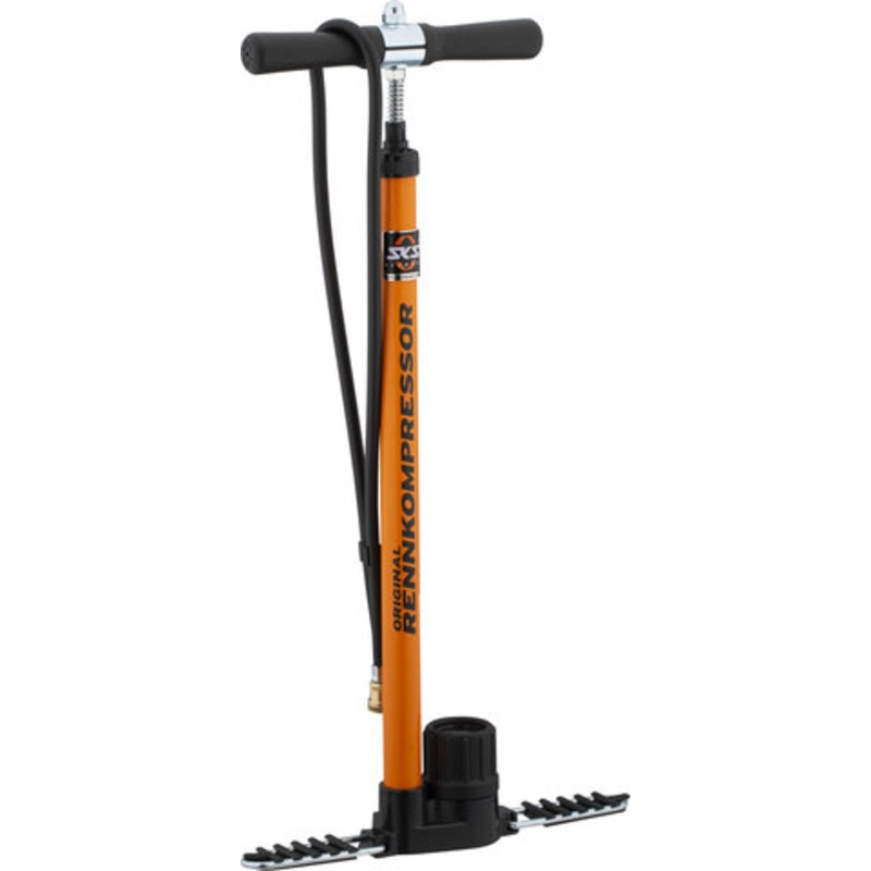 SKS Rennkompressor Floor Pump with Brass Nipple Hose Connection for Presta