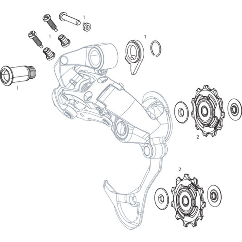 SRAM GX Type 2.1 2×10 Rear Derailleur Spare Parts