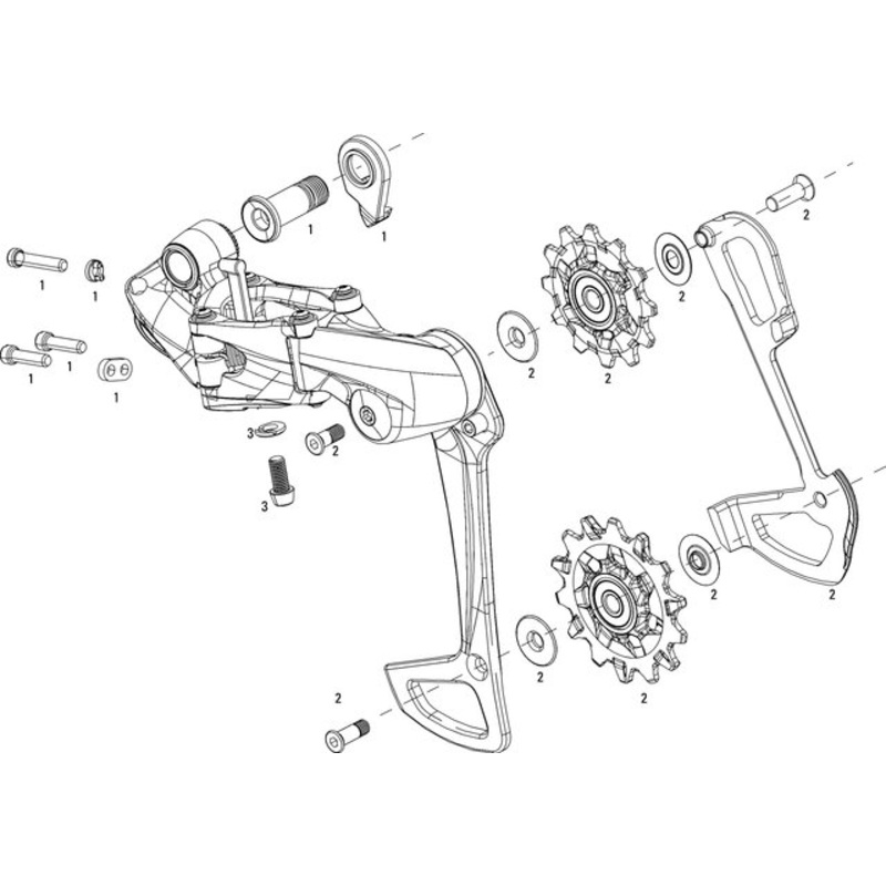 SRAM XX1 / X01 Eagle 1×12 Rear Derailleur Spare Parts