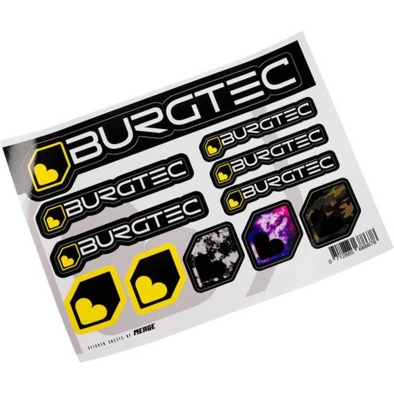 Burgtec Sticker Sheet – A5