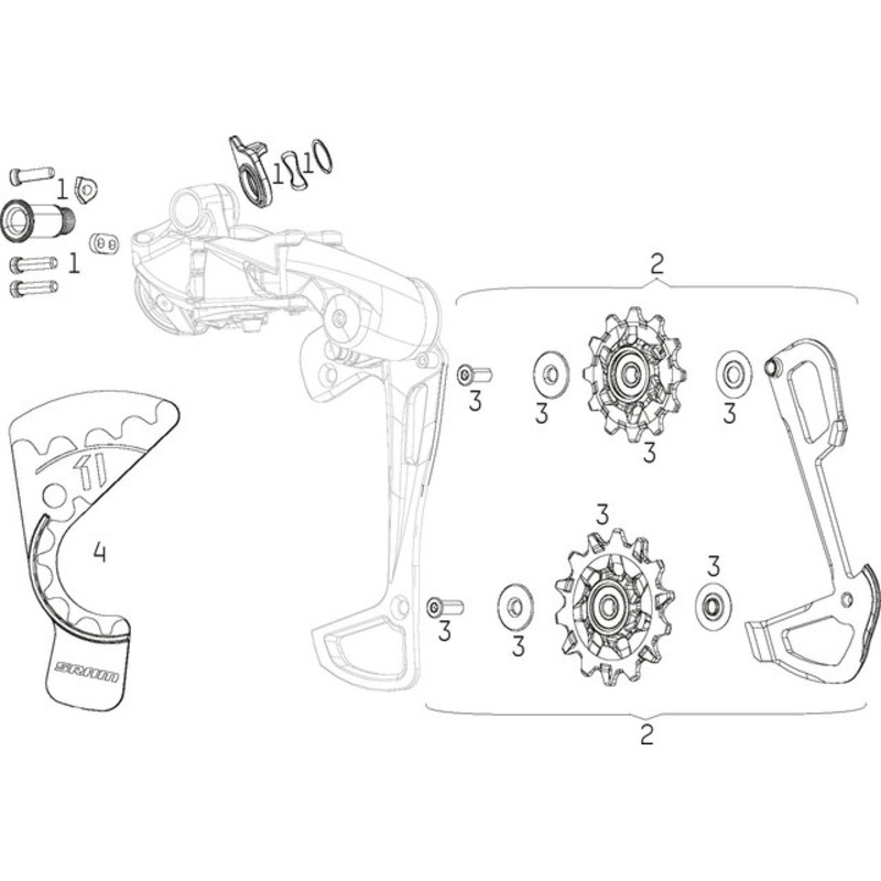 SRAM GX Eagle Rear Derailleur Spare Parts