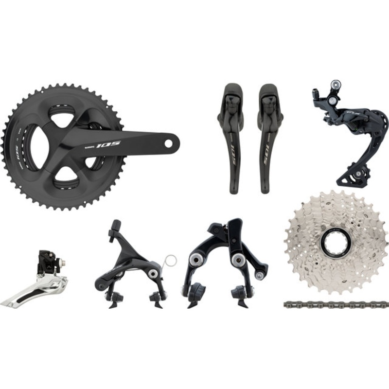 Shimano 105 R7000 group 2×11 39-53 with Direct Mount (rear chainstay)