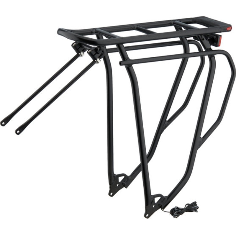 Racktime Gleamit 2.0 Tour Pannier Rack w/ Rear Light for Dynamo Lighting