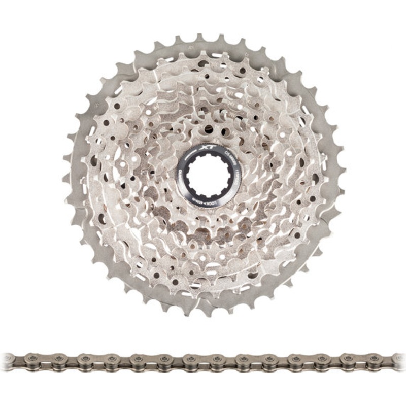 Shimano XT CS-M8000 Cassette   CN-HG701 11-speed Chain Wear & Tear Set