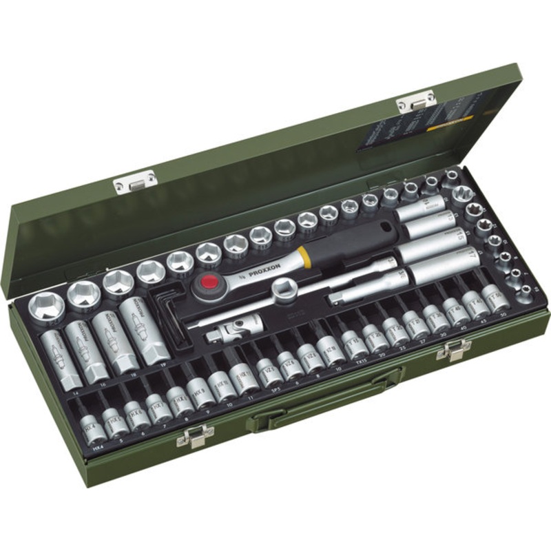 Proxxon 3/8″ Super Compact Set, 65 Pieces