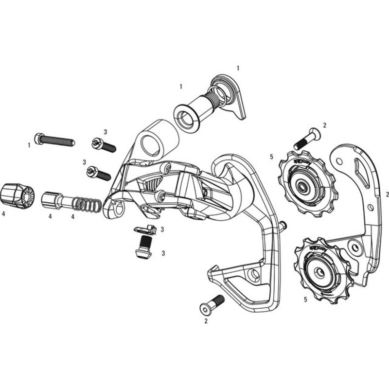 SRAM 22 Red Rear Derailleur Spare Parts