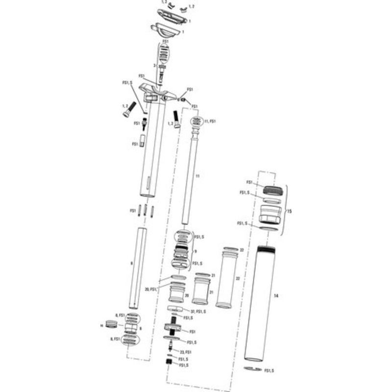 SRAM GX 2×11 / 1×11 / NX Grip Shift Twist Shifter Spare Parts