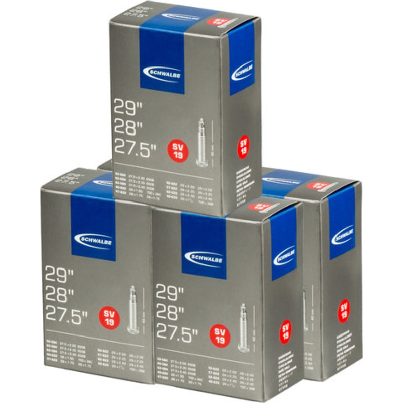 Schwalbe Tube 19 for 27.5″ / 28″ / 29″ – 5 Pack