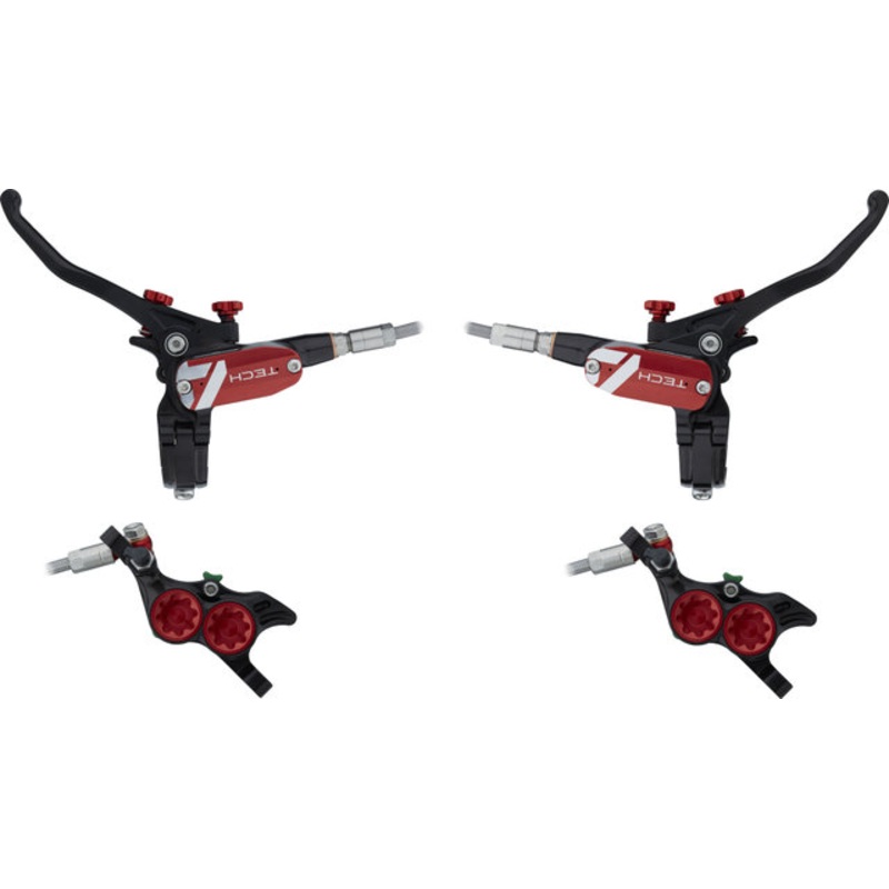 Hope Tech 4 E4 Front Rear Disc Brake Set w/ Steel Braided Hose
