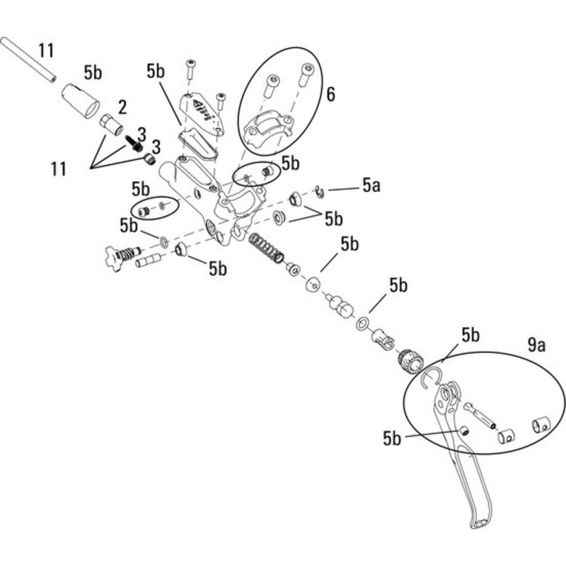 Avid Juicy 7 (2008-2009), Code 7 (2008-2009) Brake Lever Spare Parts
