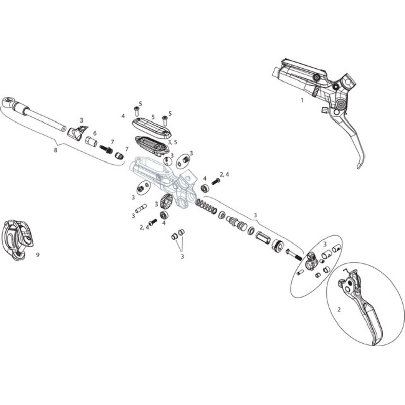 SRAM Guide RSC (B1) Brake Lever Spare Parts (2017-2018)