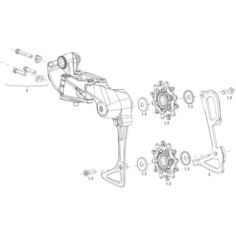 SRAM Apex 1 / NX Rear Derailleur Spare Parts